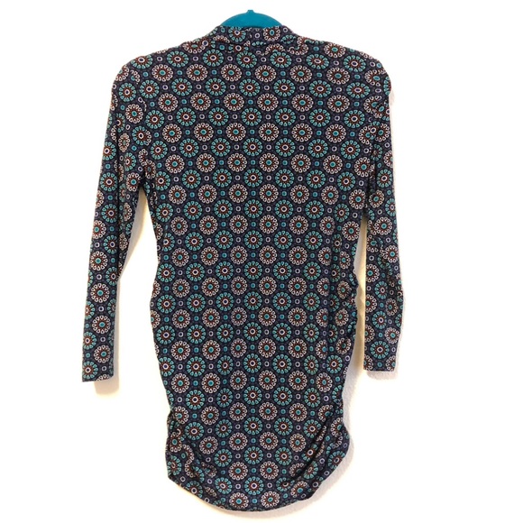 A Pea In The Pod Maternity Blouse, Geometric, Floral, Print, Small 🤰 - Picture 2 of 11